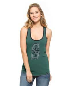 Seattle Mariners Women's LARGE 47 Brand Clutch Tailgate Teal Tank Top