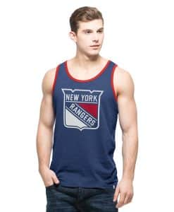 New York Rangers Men's 47 Brand Bleacher Blue Crosstown Tank Top