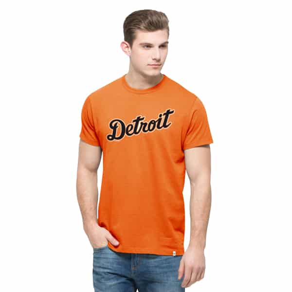 Detroit Tigers Knockaround Flanker TShirt Mens Carrot 47 Brand
