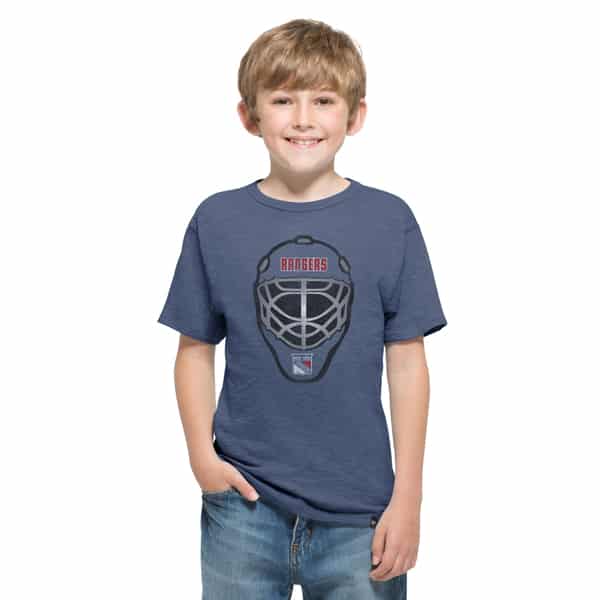 New York Rangers Scrum T-Shirt Kids Bleacher Blue 47 Brand - Detroit ...