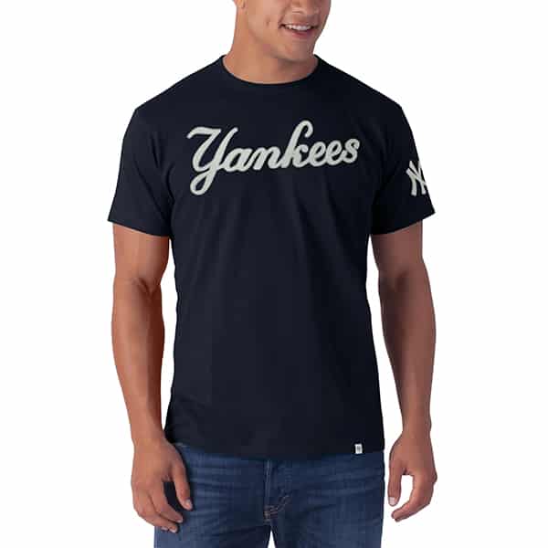 New York Yankees Fieldhouse T-Shirt Mens Fall Navy 47 Brand