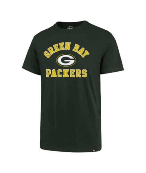 Green Bay Packers Men's 47 Brand Dark Green Super Rival T-Shirt Tee ...