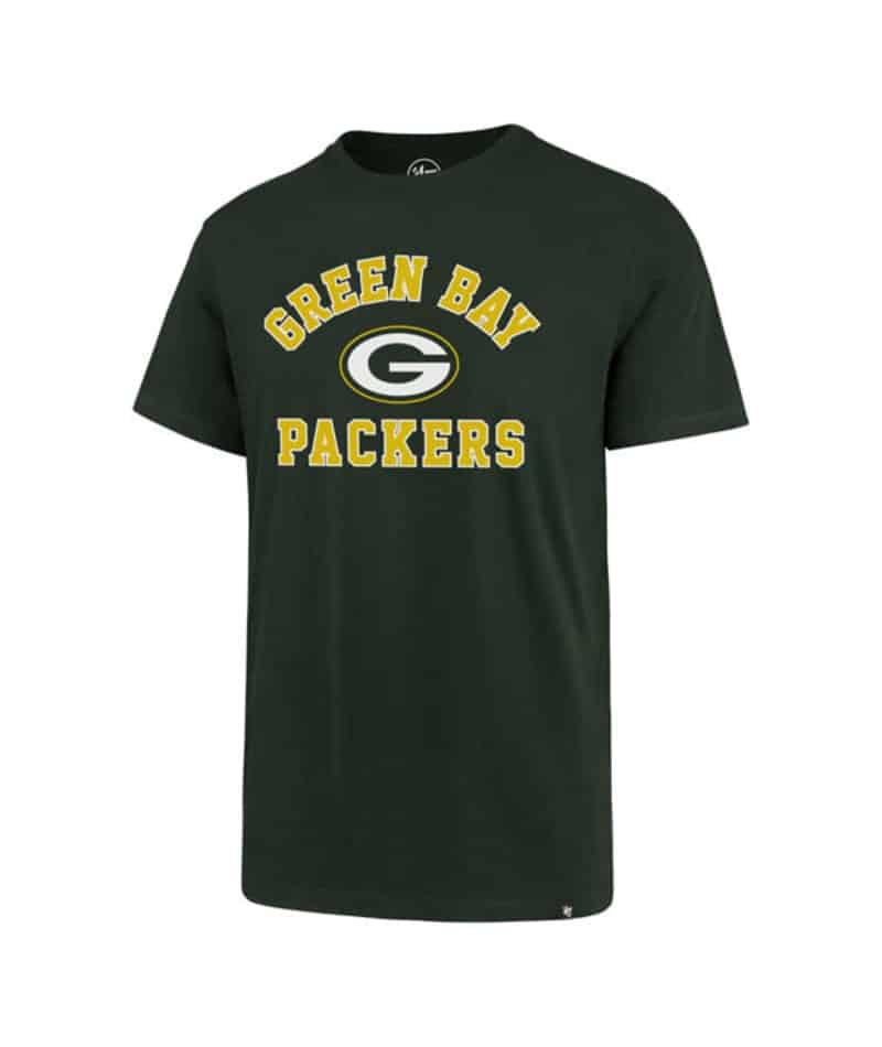 Green Bay Packers Men's 47 Brand Dark Green Super Rival T-Shirt Tee ...