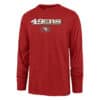 San Francisco 49ers Men's 47 Brand Red Rival Long Sleeve T-Shirt Tee