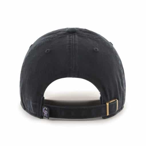 Colorado Rockies 47 Brand Pride Black Clean Up Adjustable Hat - Image 2