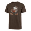 Cleveland Browns Men's 47 Brand Legacy Vintage Brown Scrum T-Shirt Tee