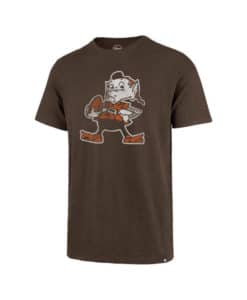 Cleveland Browns Men's 47 Brand Legacy Vintage Brown Scrum T-Shirt Tee