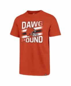 Cleveland Browns Men's 47 Brand Dawg Pound Orange T-Shirt Tee