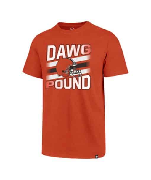 Cleveland Browns Men's 47 Brand Dawg Pound Orange T-Shirt Tee