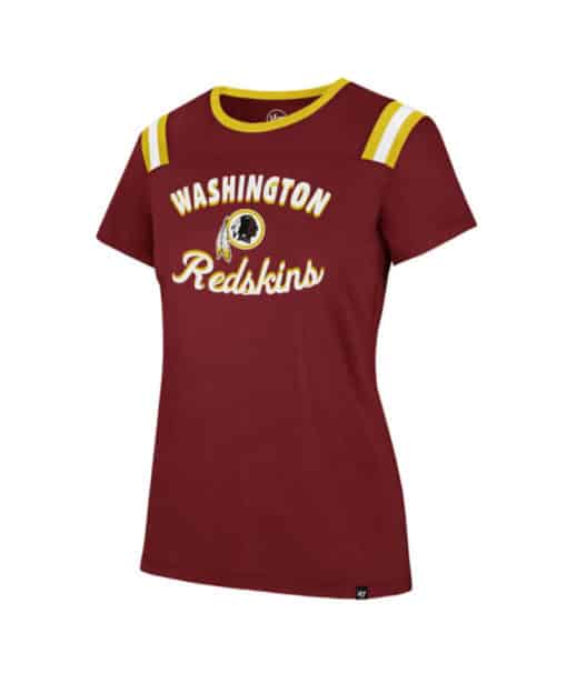 Washington Redskins Women's 47 Brand Huddle Crimson T-Shirt Tee