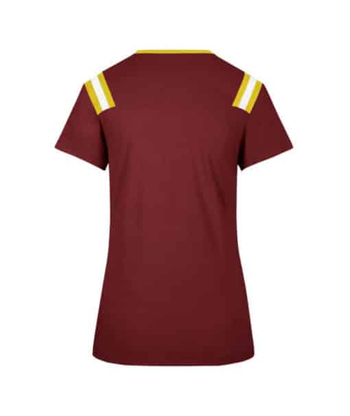 Washington Redskins Women's 47 Brand Huddle Crimson T-Shirt Tee - Image 2