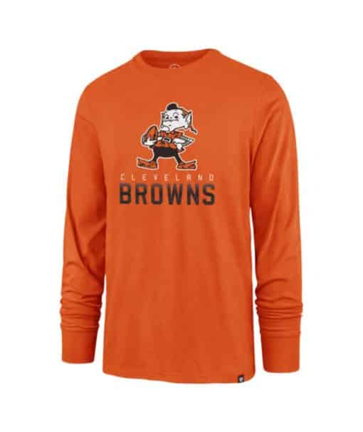 Cleveland Browns Men's 47 Brand Classic Orange Long Sleeve Tee