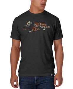 Cincinnati Bengals MEDIUM Men's 47 Brand Scrum Charcoal T-Shirt Tee