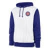Chicago Cubs Men's 47 Brand White Blue Pinstripe Pullover Hoodie