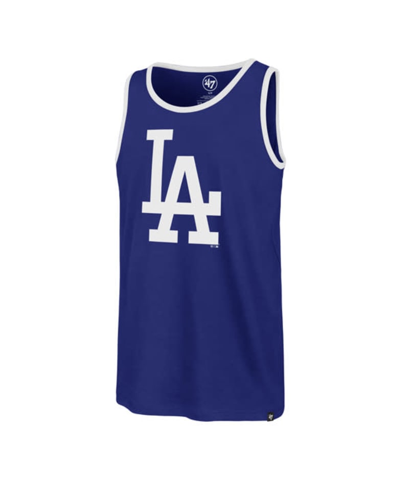 47 Los Angeles Dodgers Royal Imprint Splitter Tank Top Size: Small