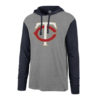 Minnesota Twins Men's 47 Brand Gray Long Sleeve Pullover Hoodie T-Shirt Tee