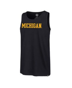 Michigan Wolverines Men's 47 Brand Splitter Navy Tank Top