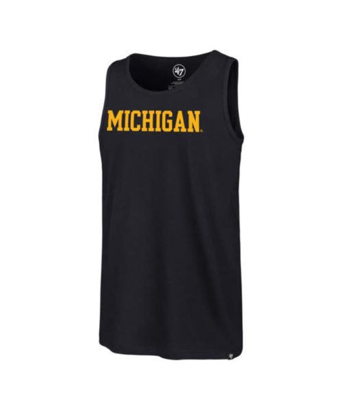 Michigan Wolverines Men's 47 Brand Splitter Navy Tank Top