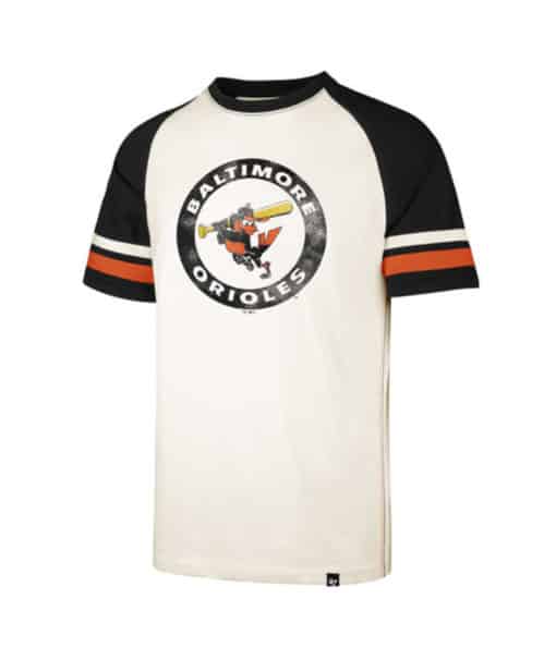 Baltimore Orioles Men's 47 Brand Cooperstown Cream T-Shirt Tee