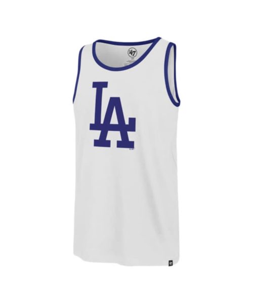 Los Angeles Dodgers Men's 47 Brand White Wash Tank Top
