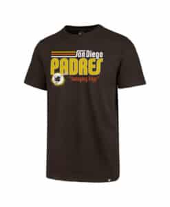 San Diego Padres Men's 47 Brand Cooperstown Brown T-Shirt Tee