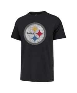 Pittsburgh Steelers Men's 47 Brand Vintage Black Franklin T-Shirt Tee