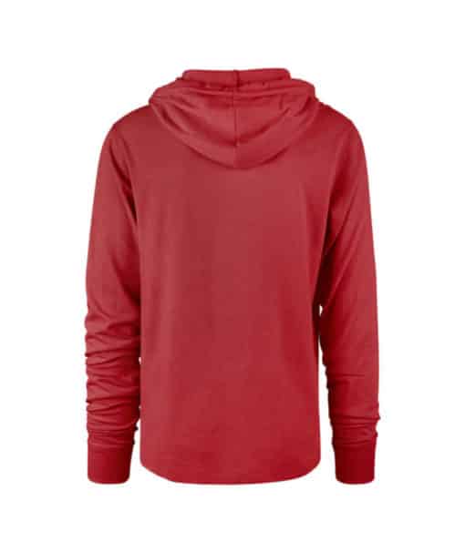 San Francisco 49ers Men's 47 Brand Red Club Pullover Hoodie T-Shirt Tee - Image 2