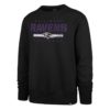 Baltimore Ravens Men's 47 Brand Black Crew Long Sleeve Pullover