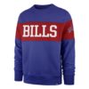 Buffalo Bills Men’s 47 Brand Blue Red Crew Long Sleeve Pullover