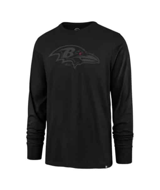 Baltimore Ravens Men's 47 Brand Rival Black Long Sleeve Shirt