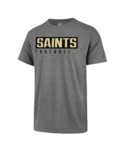 New Orleans Saints Men's 47 Brand Gray Rival T-Shirt Tee