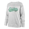 Philadelphia Eagles Women's 47 Brand Classic White Wash Script Crew Long Sleeve Pullover