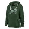 New York Jets Women's 47 Brand Elm Green Script Kennedy Pullover Hoodie