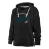 Philadelphia Eagles Women's 47 Brand Vintage Black Kennedy Pullover Hoodie