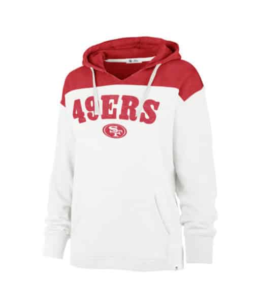 San Francisco 49ers Women's 47 Brand Sandstone Pullover Hoodie