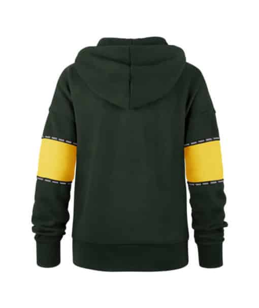 Green Bay Packers Women's 47 Brand Charlie Dark Green Pullover Hoodie - Image 2