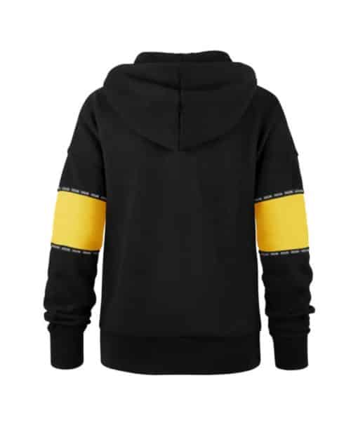 Pittsburgh Steelers Women's 47 Brand Black Pullover Hoodie - Image 2