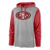 San Francisco 49ers Men's 47 Brand Gray Club Pullover Hoodie T-Shirt Tee