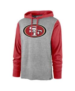 San Francisco 49ers Men's 47 Brand Gray Club Pullover Hoodie T-Shirt Tee