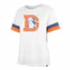 Denver Broncos Women's 47 Brand Sandstone Striped T-Shirt Tee