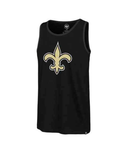 New Orleans Saints Men's 47 Brand Jet Black Tank Top