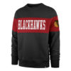 Chicago Blackhawks Men's 47 Brand Black Crew Long Sleeve Pullover