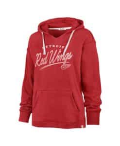 Detroit Red Wings Women's 47 Brand Vintage Red Pullover Hoodie