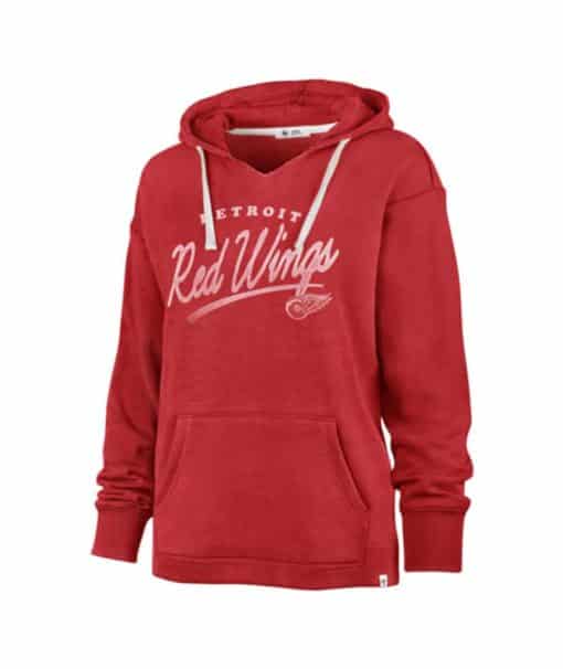 Detroit Red Wings Women's 47 Brand Vintage Red Pullover Hoodie