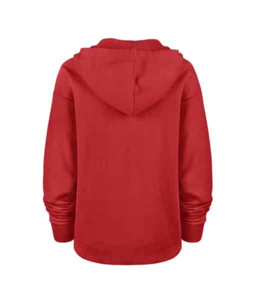 Detroit Red Wings Women's 47 Brand Vintage Red Pullover Hoodie - Image 2