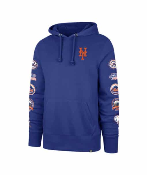 New York Mets Men's 47 Brand World Series Royal Blue Pullover Hoodie