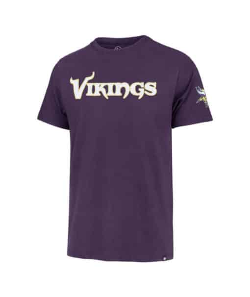 Minnesota Vikings Men's 47 Brand Vintage Fieldhouse Purple T-Shirt Tee