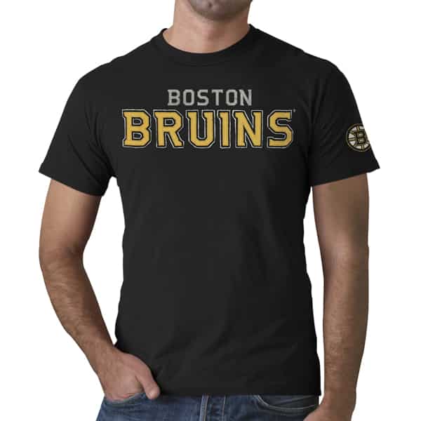 Boston Bruins Fieldhouse T-Shirt Mens Jet Black 47 Brand