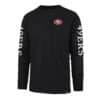San Francisco 49ers Men's Black Triple Threat Franklin Long Sleeve Shirt
