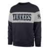 New York Yankees Men's 47 Brand Navy Crew Pullover Sweatshirt